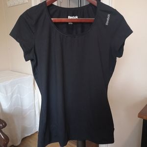 3/$20 Reebok short sleeve black top medium